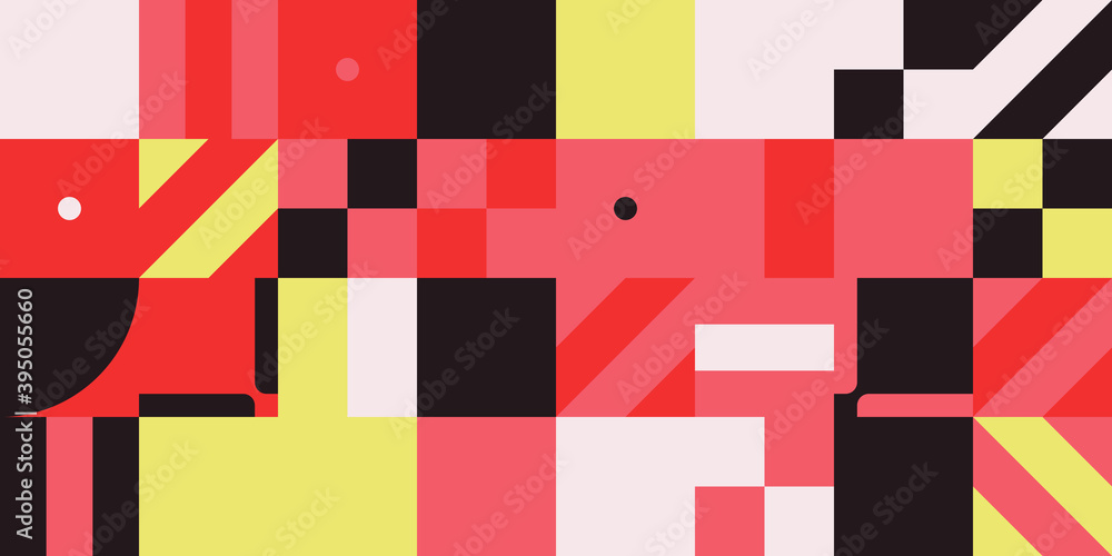 Bauhaus Abstract Vector Composition Design Bauhaus Abstract Vector Composition Design