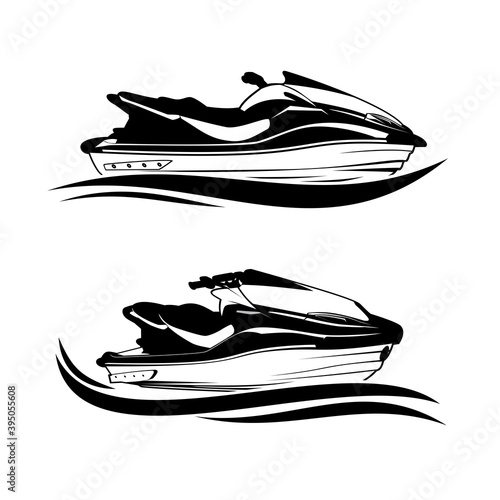 boat speed logo design  icon vector