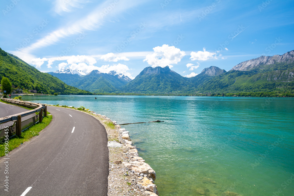 beautiful Alps and lake Annecy in France beautiful Alps and lake Annecy in France