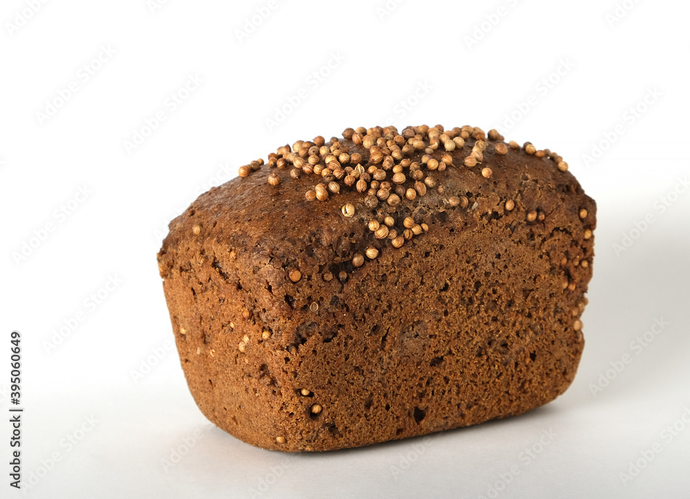 Borodino bread with coriander, rye bread Borodino bread with coriander, rye bread