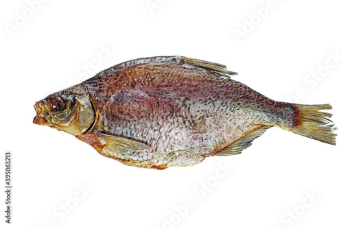 Giant cured bream fish isolated on a white background © Roman Ivaschenko