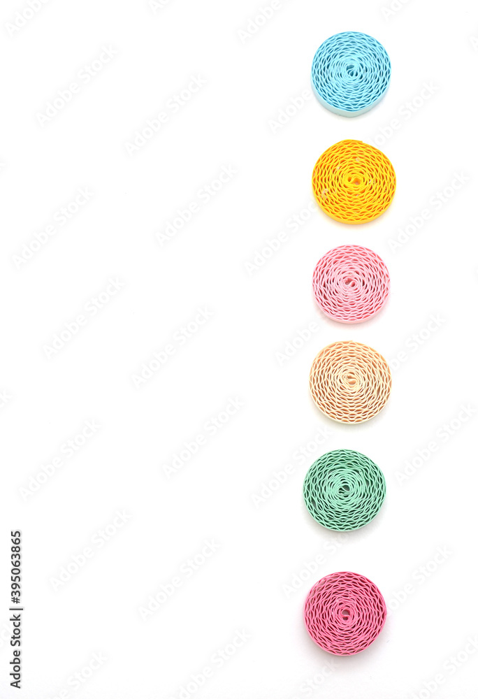 A quilling paper colorful, abstract A quilling paper colorful, abstract