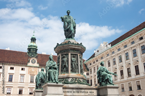 Monument to Kaiser Franz I in Hofburg, Vienna