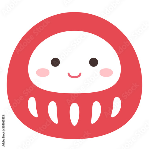 かわいいだるまのイラスト