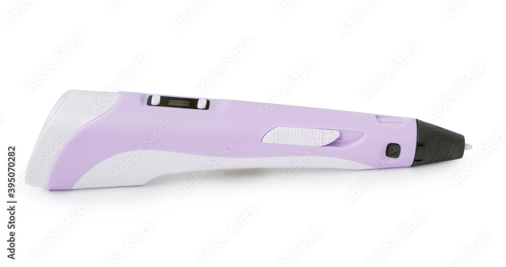 3d pen isolated on white background side view 3d pen isolated on white background side view