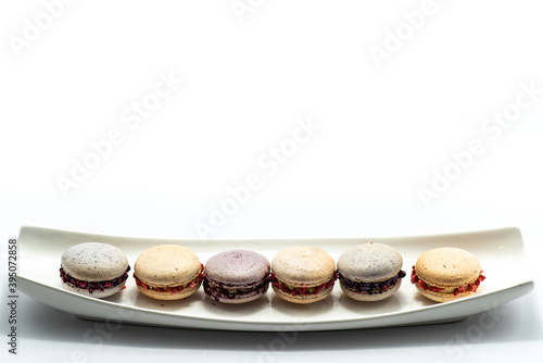 Set of delicious macaroons