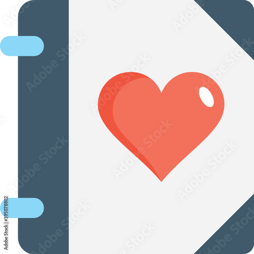 
Love Notebook Vector Icon
