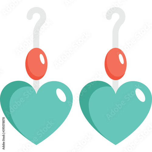 
Earrings Vector Icon 
