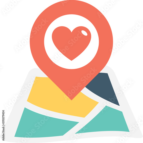 
Favourite Location Vector Icon
