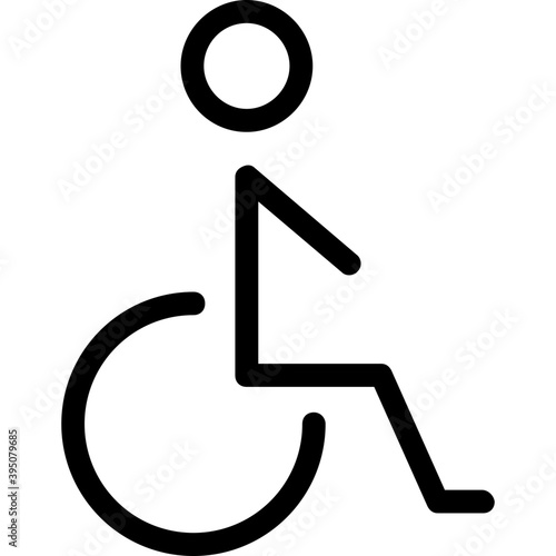 
Handicap Vector Line Icon
