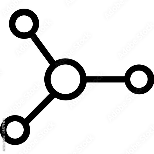 
Atom Vector Line Icon
