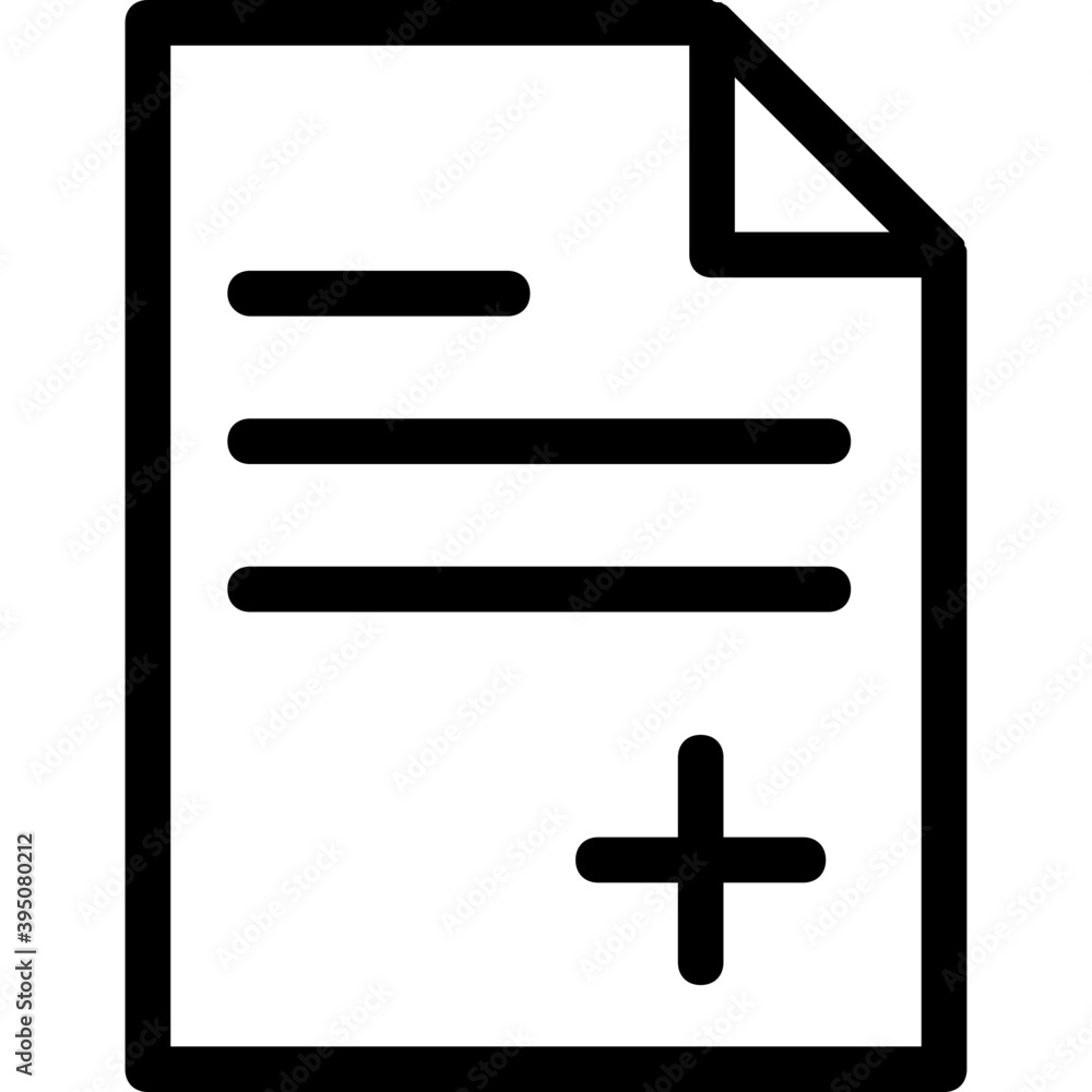 Obraz premium Report Vector Line Icon 