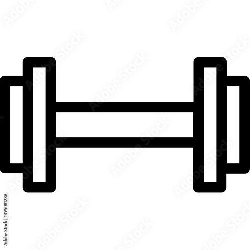 
Dumbbell Vector Line Icon
