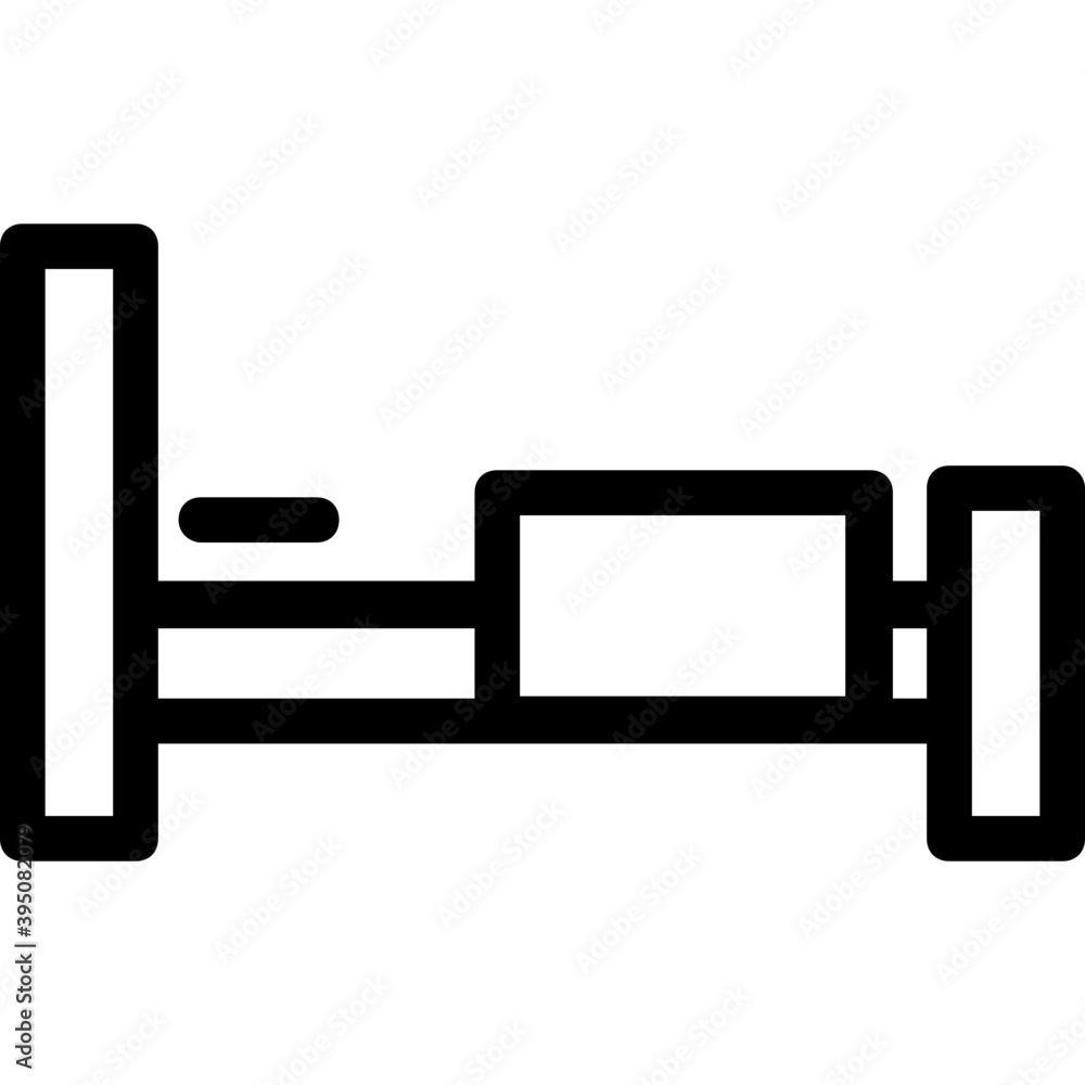 Hospital Bed Vector Line Icon
Hospital Bed Vector Line Icon