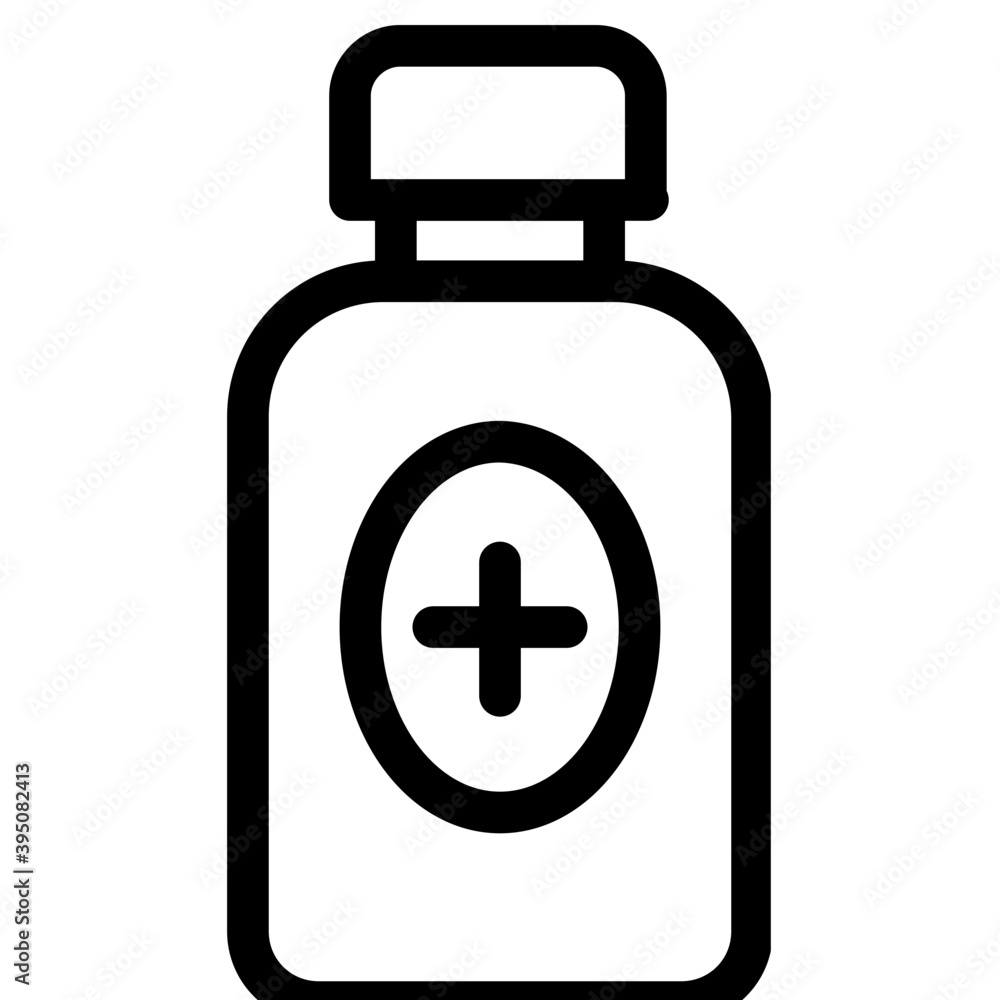 Obraz premium Supplement Vector Line Icon