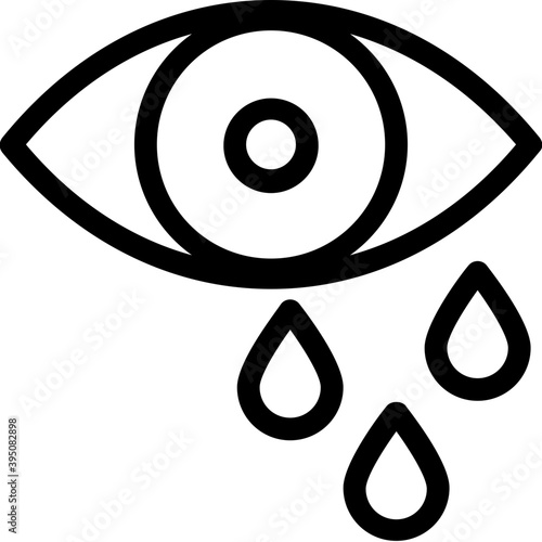 
Eyeball Vector Line Icon

