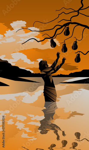 tantalus punishment in the tartarus greek mythology tale