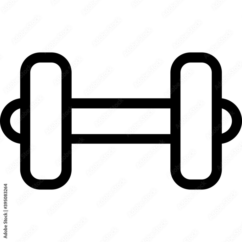 Dumbbell Vector Line Icon
Dumbbell Vector Line Icon
