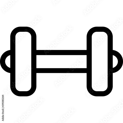 
Dumbbell Vector Line Icon
