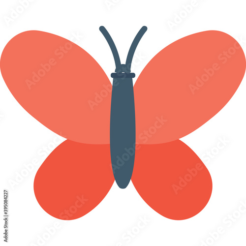 
Butterfly Flat Vector Icon
