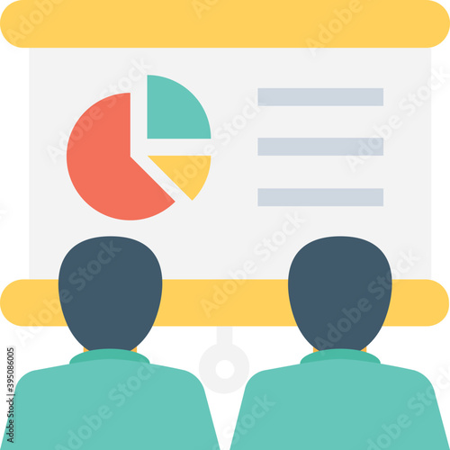 
Presentation Flat Vector Icon 
