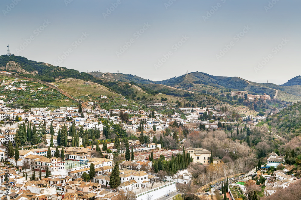 View of Granada city, Spain