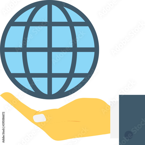 
Multinational Flat Vector Icon 
