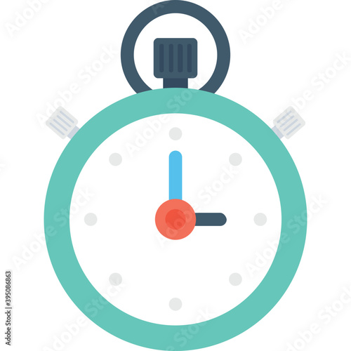 
Stopwatch Flat Vector Icon
