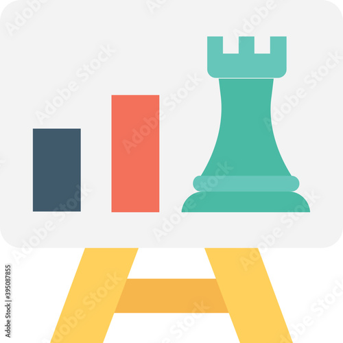 
Presentation Flat Vector Icon 
