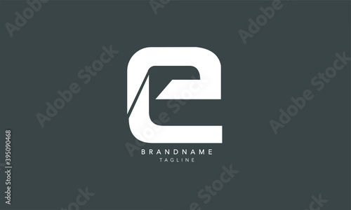 Alphabet letters Initials Monogram logo EL, LE, E and L