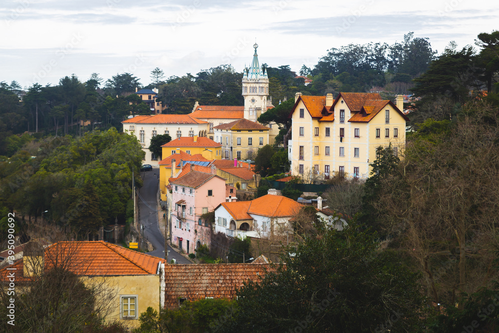 view over the city of Sintra Portugal