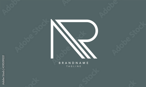 Alphabet letters Initials Monogram logo AR, RA, A and R