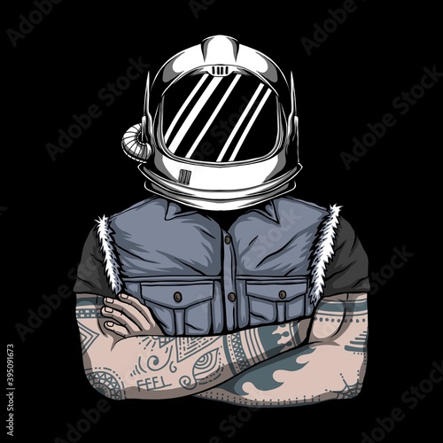 Man helmet astronaut