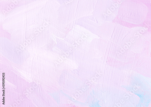 Baby light pink paint raster background. Hand Drawn brash strokes texture