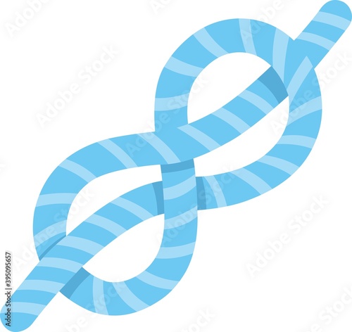 Vector emoticon illustration of a knot