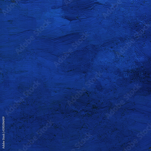 Blue square paint raster background. brash strokes texture. Hand drawn splashes © lara_cold