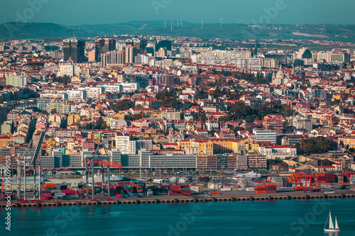 Lisbon, Lisboa, Portugal, capital, Tagus river , view over city 