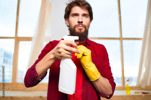 House cleaner detergent interior window lifestyle service