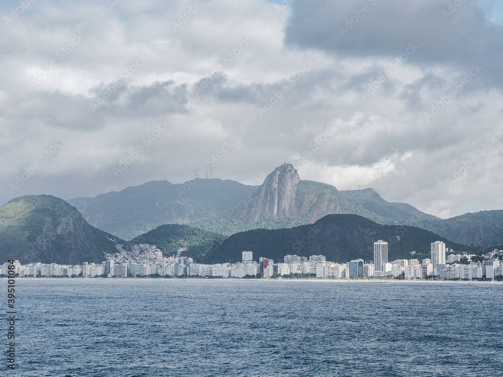 Photo of the beautiful and magical city of Rio de Janeiro and its famous places. Urban landscape. Concept of leisure and travel