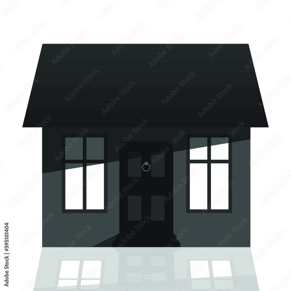 Vector house isolated on white background Vector house isolated on white background
