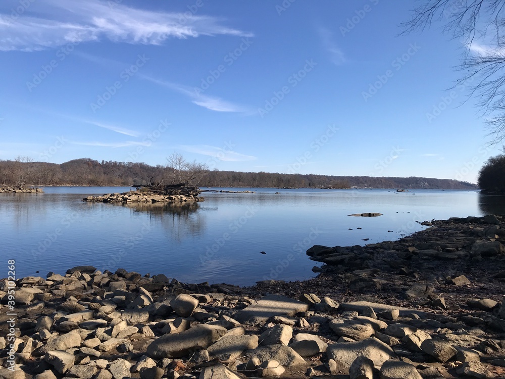 lake and mountains