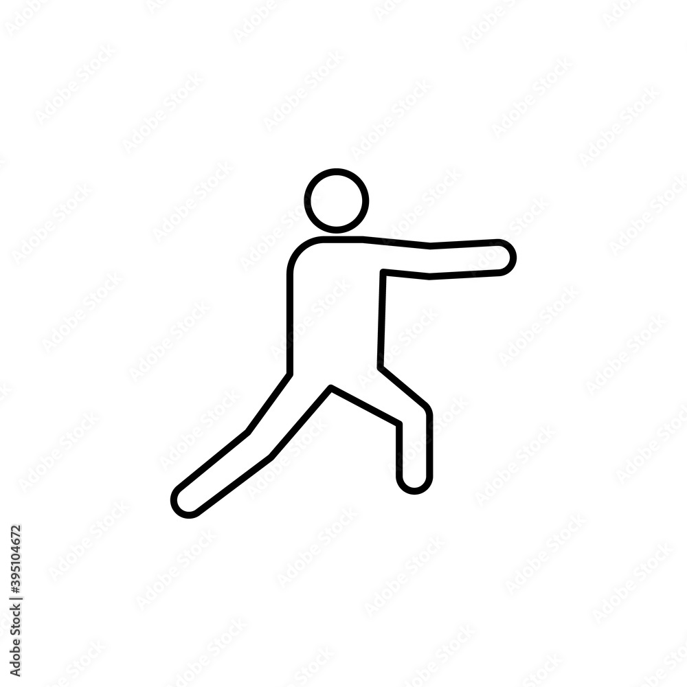 nunchaku, karate line icon. Signs and symbols can be used for web, logo, mobile app, UI, UX nunchaku, karate line icon. Signs and symbols can be used for web, logo, mobile app, UI, UX