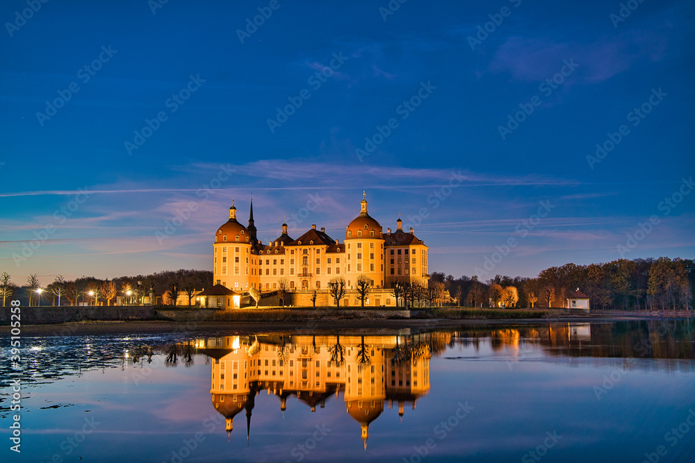 Schloss Moritzburg bei Nacht 9