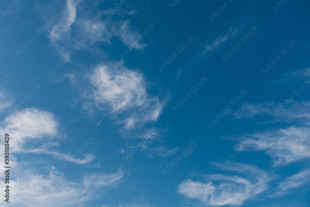 Beautiful clouds against a blue sky