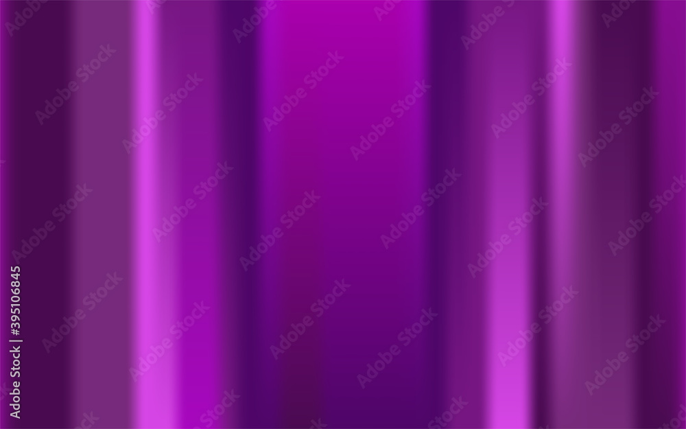 Color abstract blurred lines background. Pink, purple, violet gradient random stripes, spots. Paint marks, bokeh effect, curtain, scene. Copy space striped banner. Vector mesh template illustration