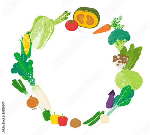 vegetables_Circle White Back