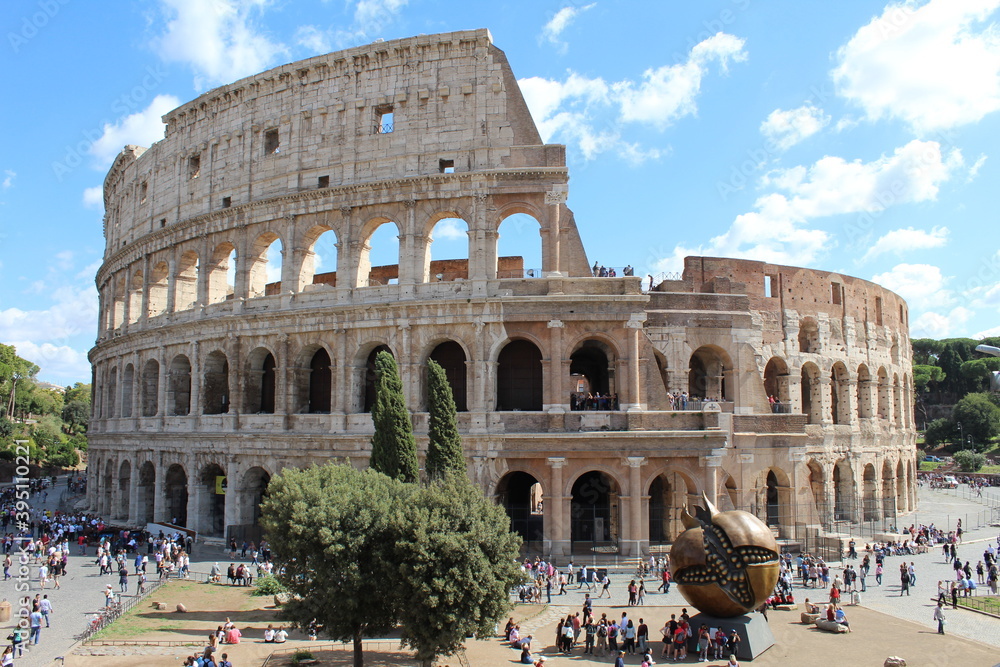 Rome Colosseum Ruins exterior