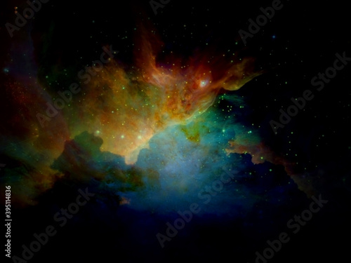 Fototapeta Naklejka Na Ścianę i Meble -  Vivid Galactic Space