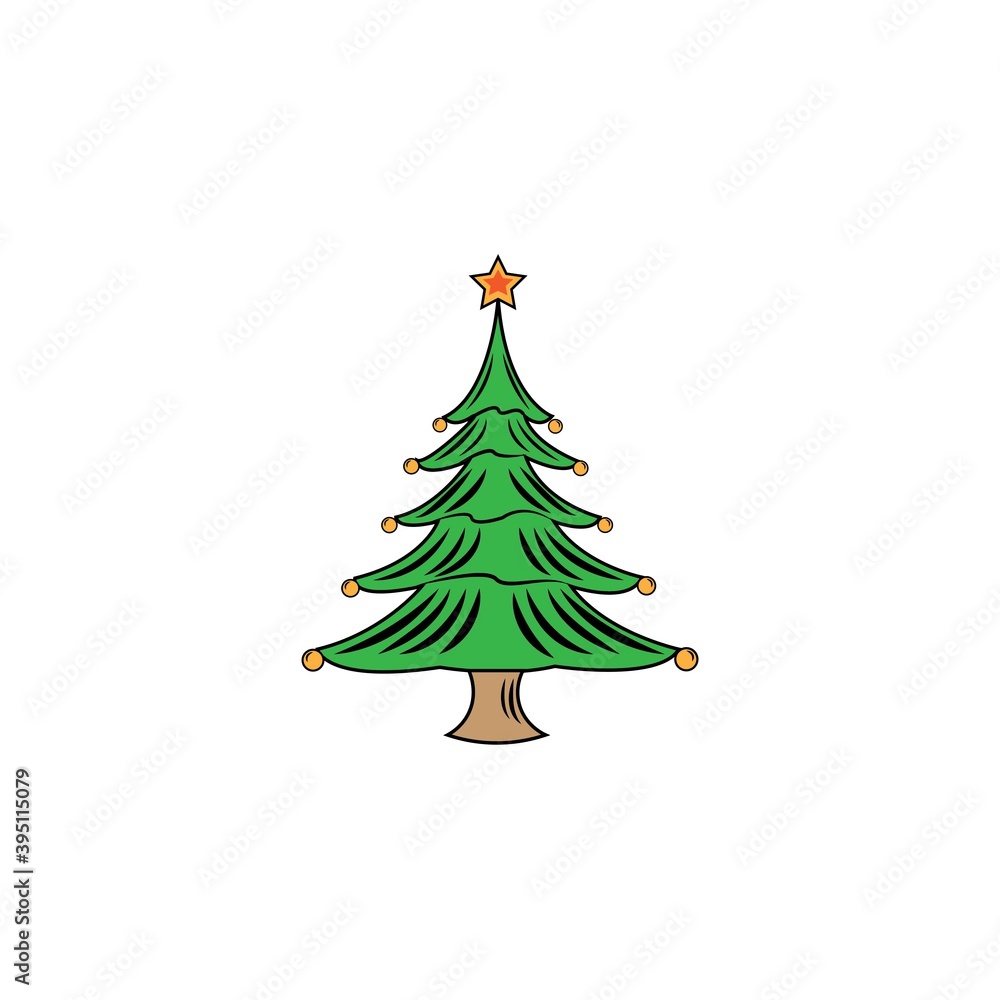 Christmas tree logo icon Christmas tree logo icon