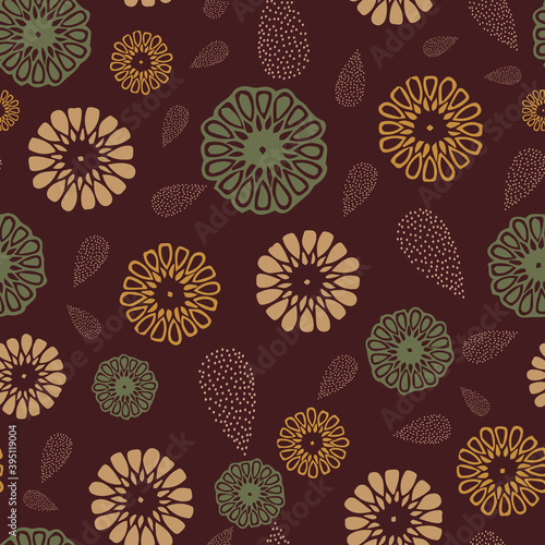 Vector Moroccan and abstract shape seamless pattern. Suitable for wallpaper, gift wrap, packaging, book cover, fabric and other design projects.